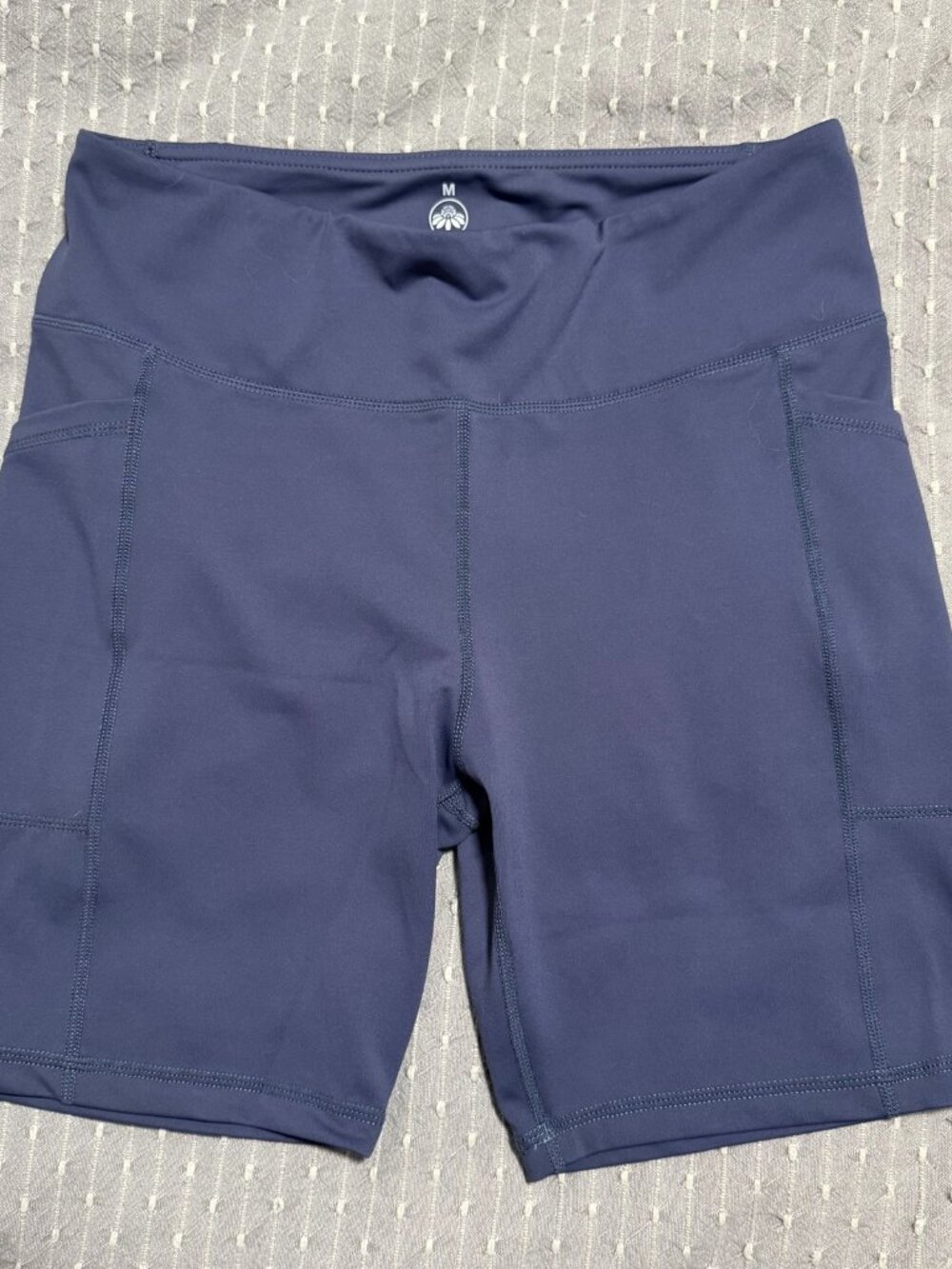Senita Athletics High Waisted Rio Shorts 7" Light Navy Size M